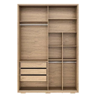Roupeiro 160cm 100% MDF 2 Portas Correr Concept Robel Hanover