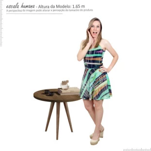 Mesa Lateral Pés Palito 8015 JB Bechara Canela