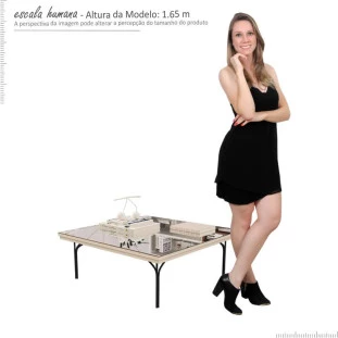 Mesa de Centro Espelhada 8011 JB Bechara Pérola