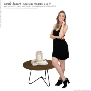 Mesa de Centro Redonda 8006 JB Bechara Canela