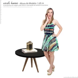 Mesa de Centro Pés Palito 8016 JB Bechara Preto