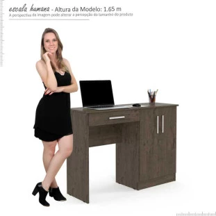 Escrivaninha Mesa Para Estudos Space Patrimar Imbuia