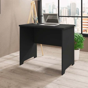 Escrivaninha Pequena 90cm Mesa Estudos Genebra RV Móveis Preto