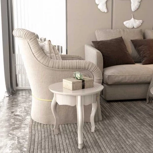 Mesa Lateral Duquesa EDN Off White