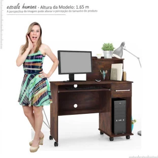 Mesa Para Computador Office Studio Lukaliam Noce