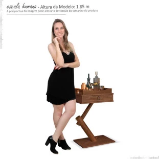 Mesa Lateral Bar Drink EDN Naturale