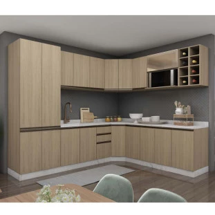Armário Aéreo Nicho Micro-Ondas 68x60x43 Vidro Reflecta Cozinha Modulada Robel Hanover