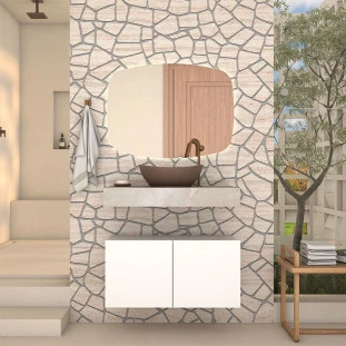 Módulo Suspenso Para Banheiro Bliss 80 Cozimax Branco