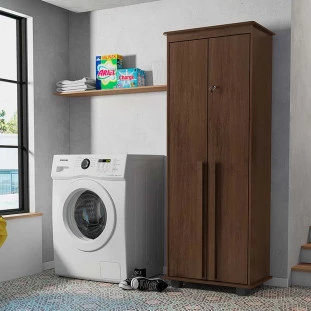 Organizador Multiuso 75cm 2 Portas México RV Móveis Noce
