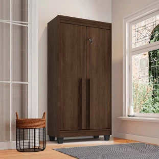 Organizador Multiuso 70cm Lavanderia Quarto Escritório 2 portas Paris RV Móveis Noce