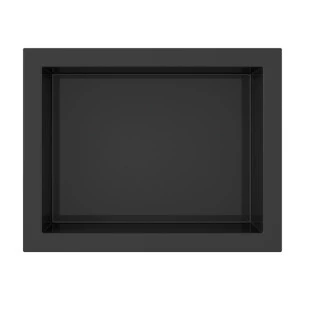 Nicho Para Banheiro 40x30x10 Mármore Sintético Cozimax Preto Liso
