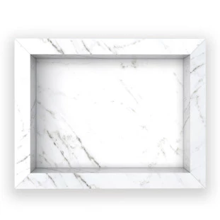 Nicho Para Banheiro 40x30X10 Porcelanato Polido Diamante Cozimax Branco