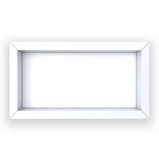 Nicho Para Banheiro 60x30x10 Porcelanato Polido Diamante Cozimax Branco Liso