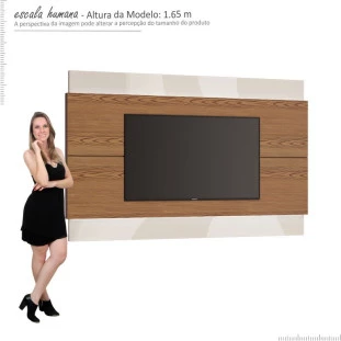 Painel Para TV 75 Polegadas Classic 2.2 Imcal Freijó/Off White