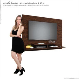 Painel Suspenso Para TV 50 Polegadas Mônaco 1.5 Lukaliam Noce