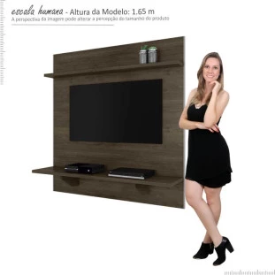 Painel Para TV 46 Polegadas Mônaco RV Móveis Noce