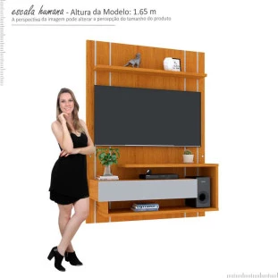 Home Suspenso Para TV 50 Jataí Mirarack Cedro/Off White