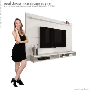Painel Suspenso Para TV até 60 Pol Max 1.8 EDN Off White