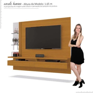 Painel Para TV até 60 Polegadas Murano EDN Cedro