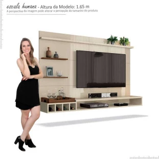 Painel Para Sala TV 55 Palladium 1.8 EDN Off White