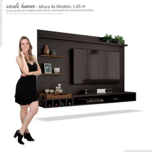 Painel Para Sala TV 55 Palladium 1.8 EDN Preto