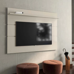 Painel Para TV 65 Polegadas 160cm Prism 1.6 Patrimar Off White
