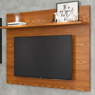 Painel Pequeno Para TV 46 Polegadas 137cm Topázio Patrimar Cumaru