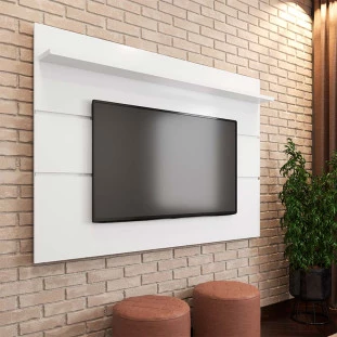 Painel Para TV 75 Polegadas 180cm Prism 1.8 Patrimar Branco