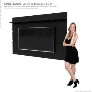 Painel Para TV 60 Polegadas 180cm Prism 1.8 Patrimar Preto