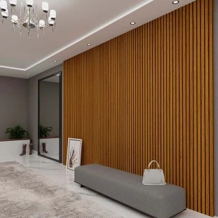 Placa Painel Ripado 3D 100% MDF 360cm x 250cm Requinte Gelius Naturale