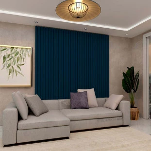 Placa Painel Ripado Nobre 200cm x 250cm Gelius Azul