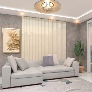 Placa Painel Ripado Nobre 200cm x 250cm Gelius Off White
