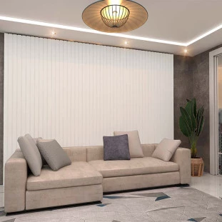 Placa Painel Ripado Nobre 350cm x 250cm Gelius Branco