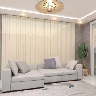 Placa Painel Ripado Nobre 350cm x 250cm Gelius Off White