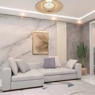 Placa Painel Ripado Nobre 50cm x 250cm Gelius Off White
