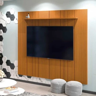 Painel Ripado Para TV 75 Polegadas 217cm Clean 2.2 EDN Cedro