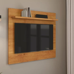 Painel Pequeno 90cm Quarto Sala Para TV 32 Sirius Patrimar Cinamomo