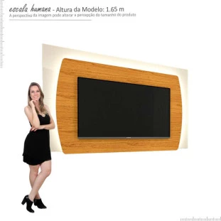 Painel Para TV 75 Polegadas Sublime 2.2 Com LED Gelius Naturale/Off White