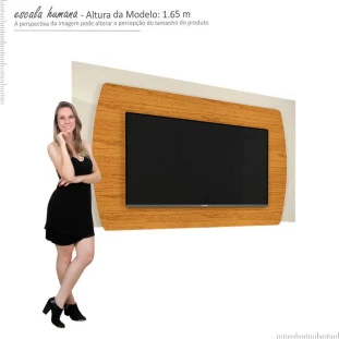 Painel Para TV Até 70 Polegadas Sublime 1.8 Gelius Naturale/Off White