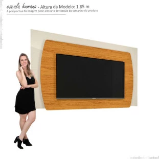 Painel Para TV Até 75 Polegadas Sublime 2.2 Gelius Naturale/Off White