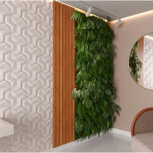 Placa Painel Ripado Madeira 250x50cm Supremo 50 Patrimar Cinamomo