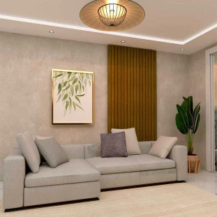 Placa Painel Ripado Nobre 150cm x 250cm Gelius Castanho