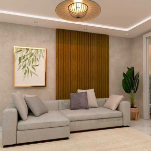 Placa Painel Ripado Nobre 200cm x 250cm Gelius Castanho