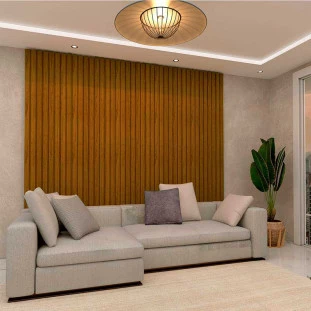 Placa Painel Ripado Nobre 350cm x 250cm Gelius Castanho