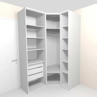 Quarto Modulado Completo 152.4 x 126.6 Com Espelho Daniela Robel Branco