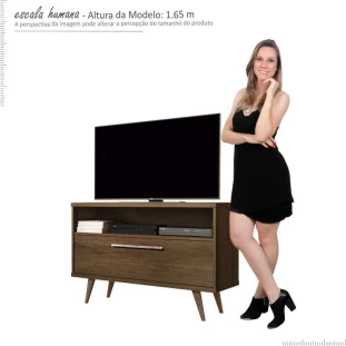 Rack Pequeno Para TV 42 Polegadas 5707 JB Bechara Canela