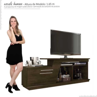Rack Para TV até 50 Polegadas Caribean RV Móveis Noce