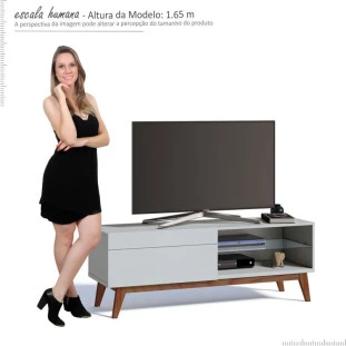 Rack Pequeno TV 55 Polegadas Classic 1G 1.4 Imcal Branco
