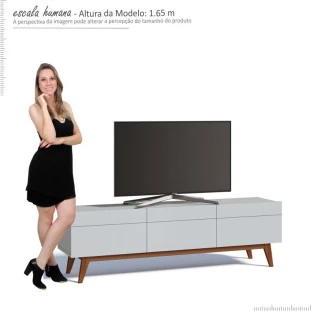 Rack Para Sala TV 65 Polegadas Classic 3G 1.8 Imcal  Branco