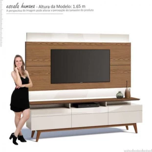Rack com Painel Para TV Classic 3G Mais 2.2 Com LED Imcal Freijo/Off White